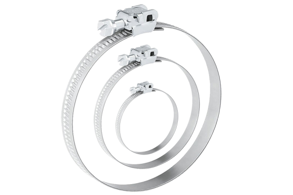 5x stainless steel hose clamps Ø 90-110 mm