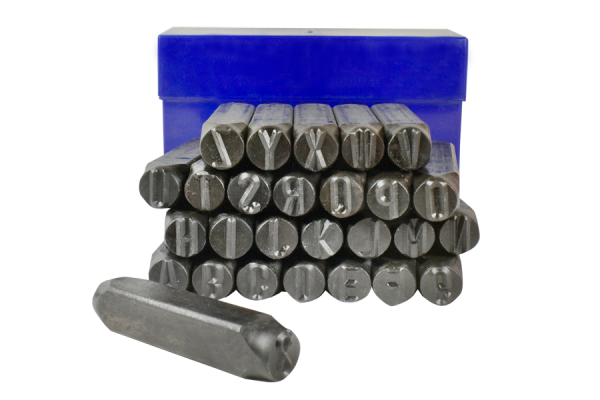 Punzoni alfabeto per metallo 6 mm