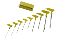 Serie di 9 pezzi chiavi brugola/torx 1,5-10 mm/T10-T50